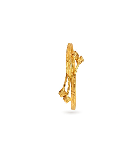 Gold Plated Graceful Glow Single Bangle