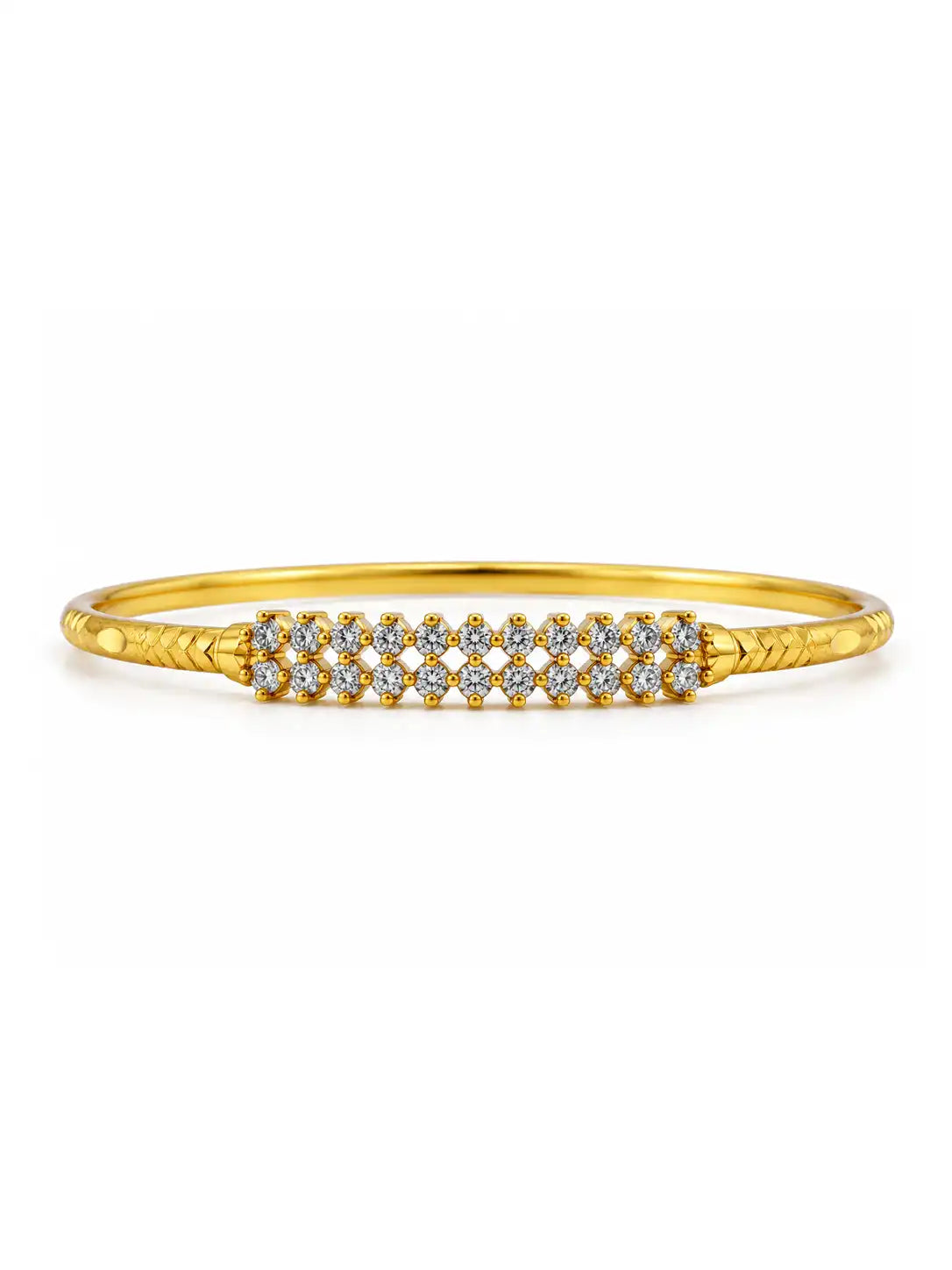 Gold Plated Designer Single Bangle
