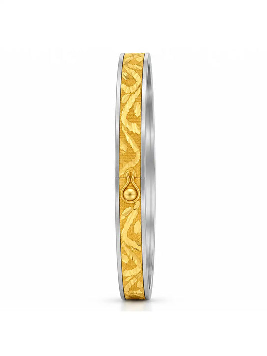Gold Plated Timeless Beauty Single Bangle