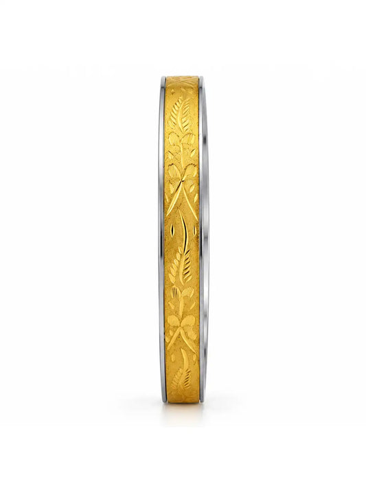 Gold Plated Contemporary Grace Single Bangle