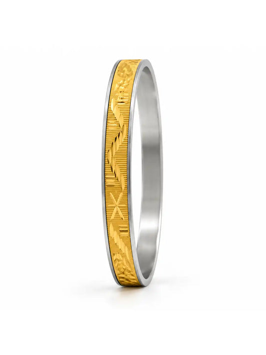 Gold Plated Lightweight Single Bangle