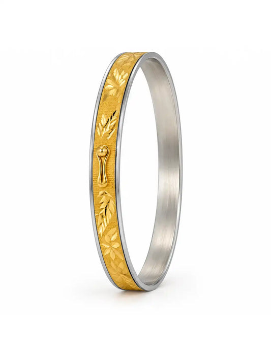 Gold Plated Golden Radiance Single Bangle