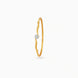 Gold Plated Soft Twist AD Single Bangle
