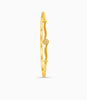 Gold Plated Soft Twist AD Single Bangle