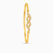 Gold Plated Spiral Radiance AD Single Bangle