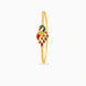Gold Plated Meenakari Peacock Touch Single Bangle