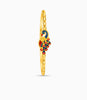 Gold Plated Meenakari Peacock Touch Single Bangle