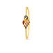 Gold Plated Meenakari Peacock Touch Single Bangle