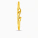 Gold Plated Twisted Double Heart  Single Bangle