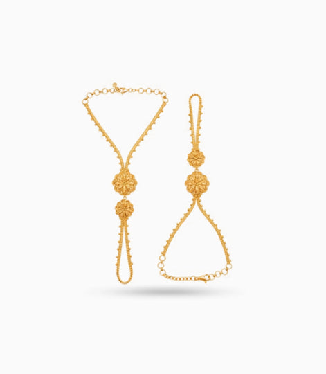 Gold Plated Regal Hand Harness
