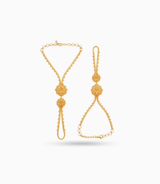 Gold Plated Regal Hand Harness