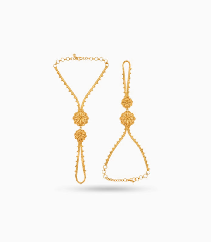 Gold Plated Regal Hand Harness