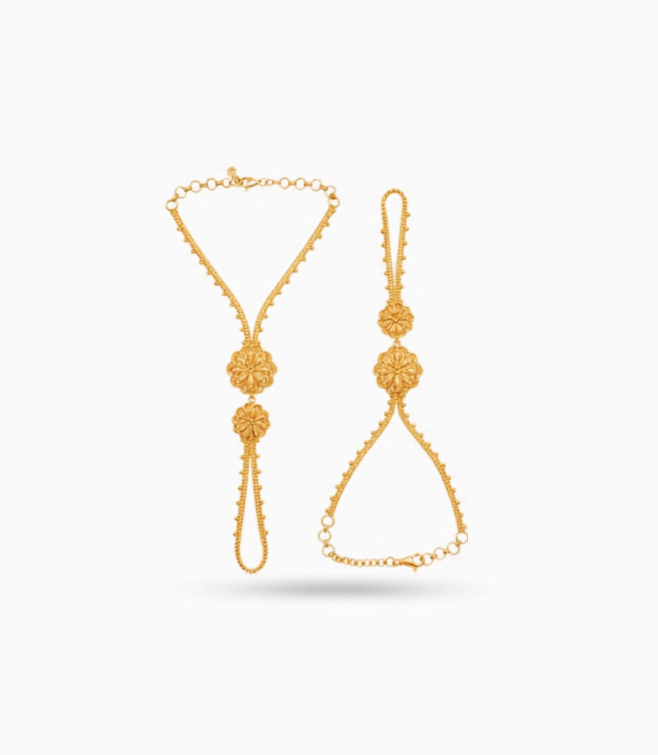 Gold Plated Regal Hand Harness