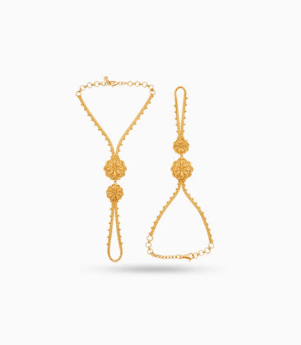 Gold Plated Regal Hand Harness