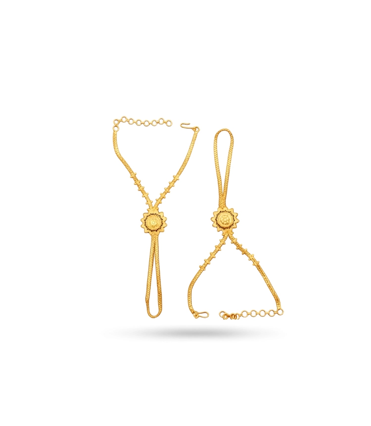 Gold Plated Elegant Hand Harness