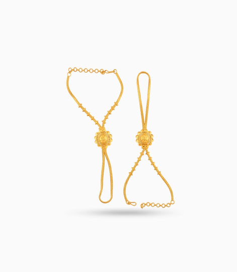 Gold Plated Graceful Hand Harness