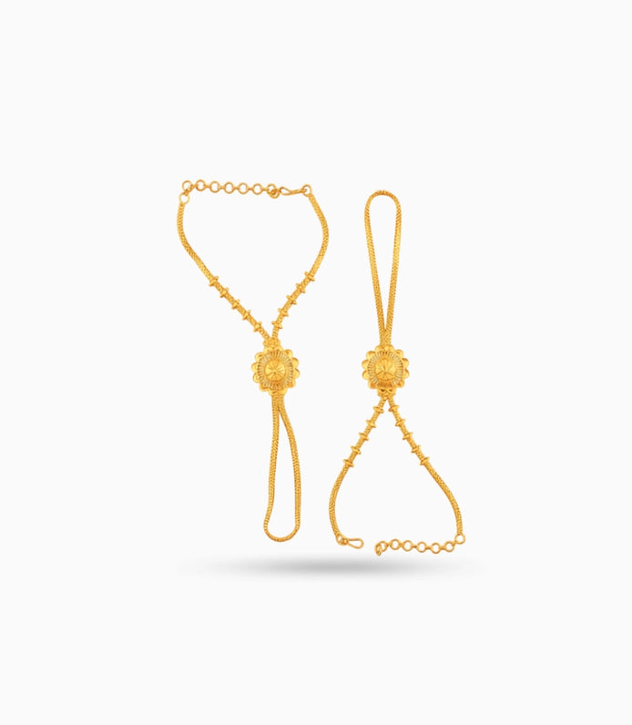 Gold Plated Graceful Hand Harness