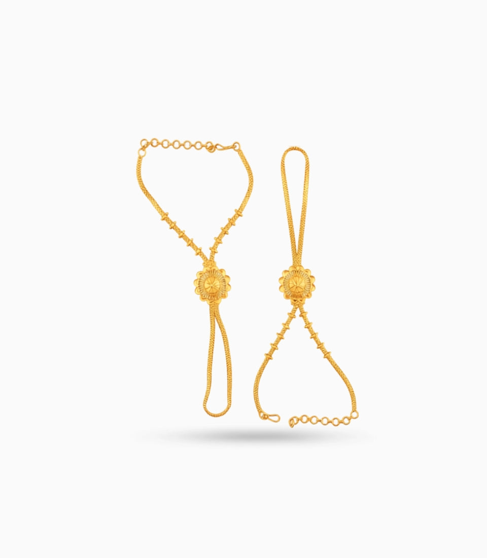 Gold Plated Graceful Hand Harness