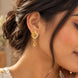 Gold Plated Fine AD Drop Earrings