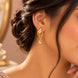 Gold Plated Precision AD Drop Earrings