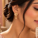 Gold Plated Premium Finish AD Drop Earrings