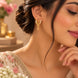 Gold Plated Micro AD Drop Earrings
