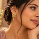 Gold Plated Elegant AD Drop Earrings
