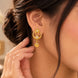 Gold Plated Designer AD Drop Earrings