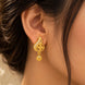 Gold Plated Feminine AD Drop Earrings