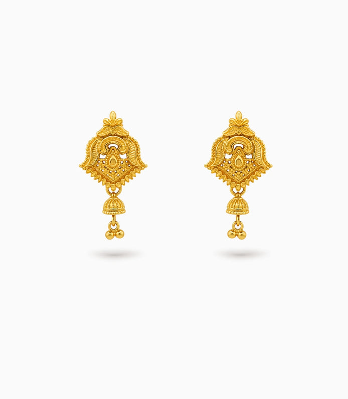Gold Plated Festive Graceful Drop Earrings