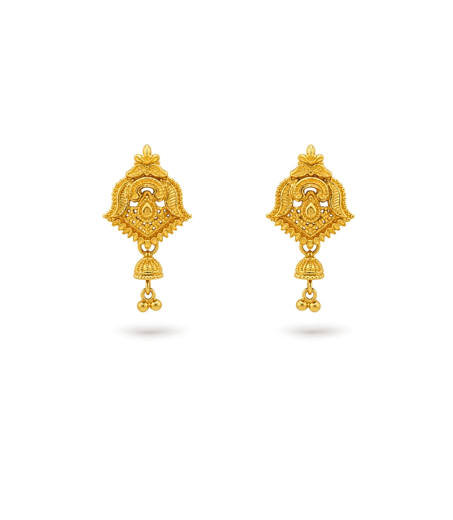 Gold Plated Festive Graceful Drop Earrings