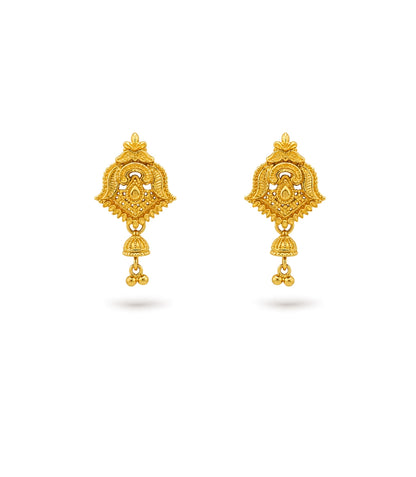 Gold Plated Festive Graceful Drop Earrings