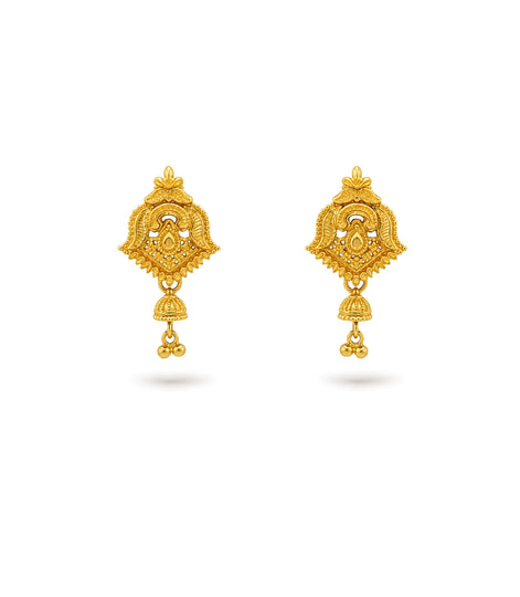 Gold Plated Festive Graceful Drop Earrings