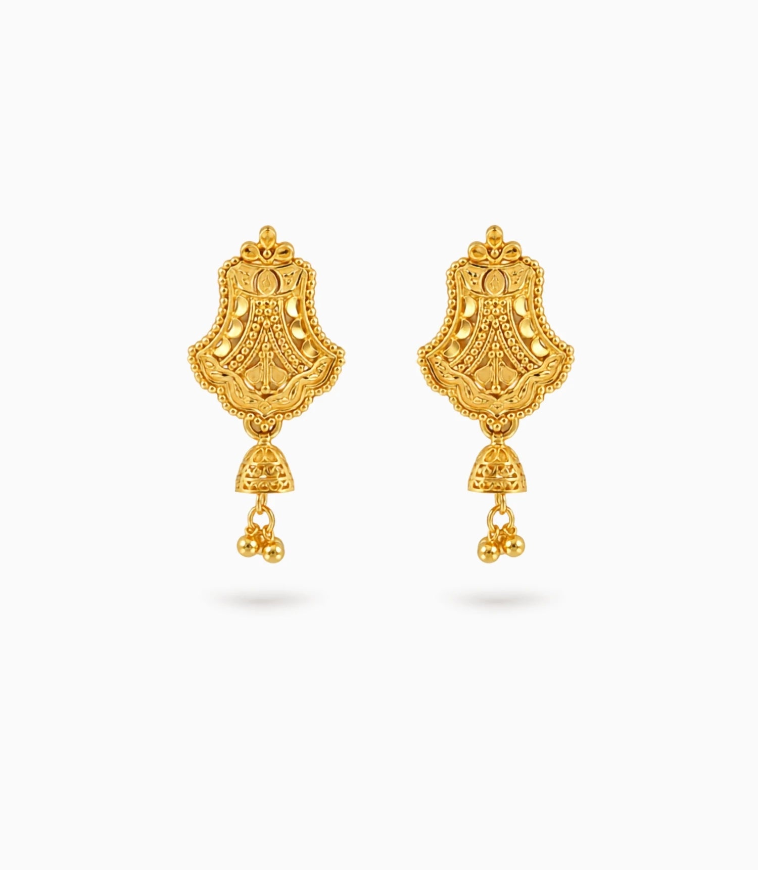 Gold Plated Beautiful Drop Earrings