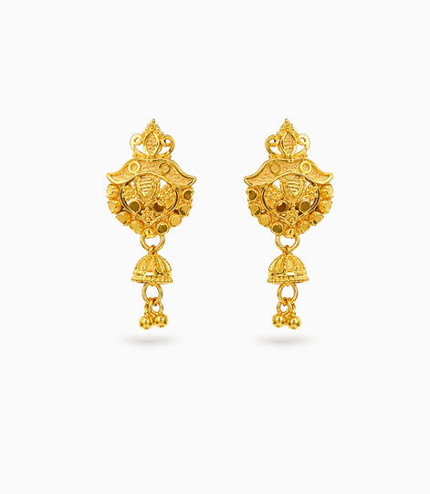 Gold Plated Pretty Drop Earrings