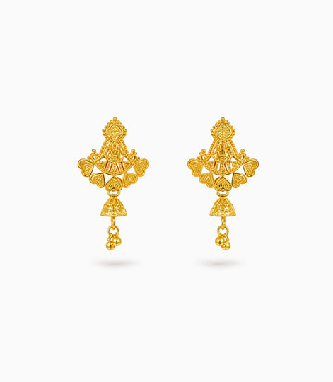 Gold Plated Festive Drop Earrings