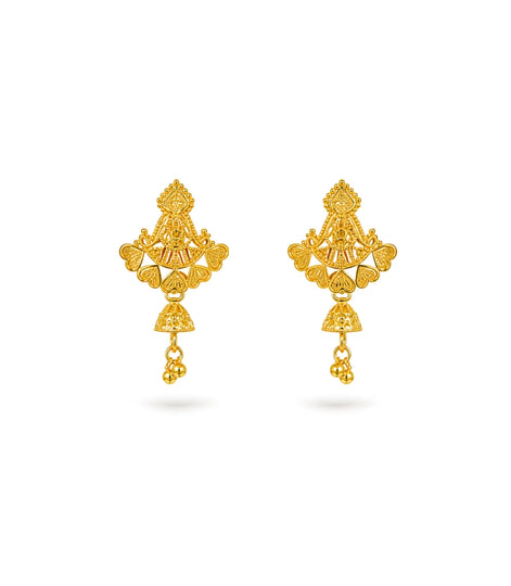 Gold Plated Festive Drop Earrings