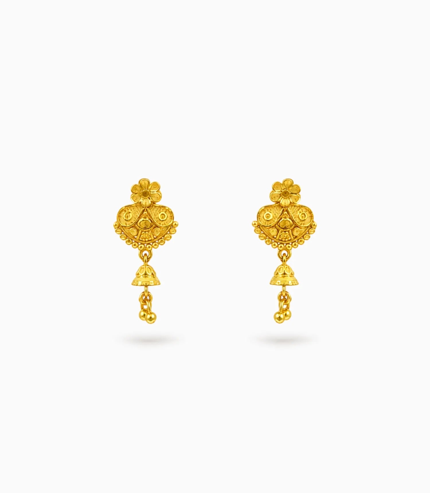 Gold Plated Charming Drop Earrings