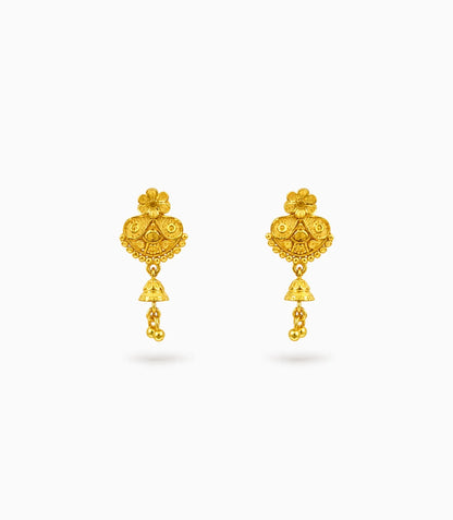 Gold Plated Charming Drop Earrings
