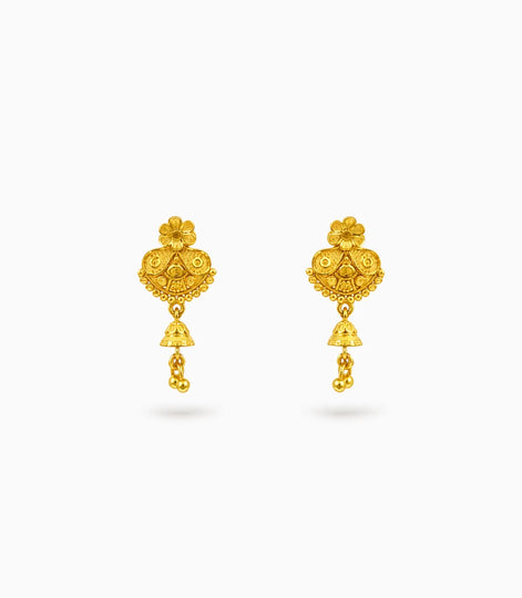 Gold Plated Charming Drop Earrings