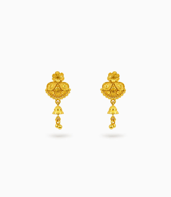 Gold Plated Charming Drop Earrings