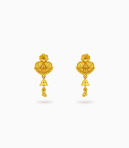 Gold Plated Charming Drop Earrings