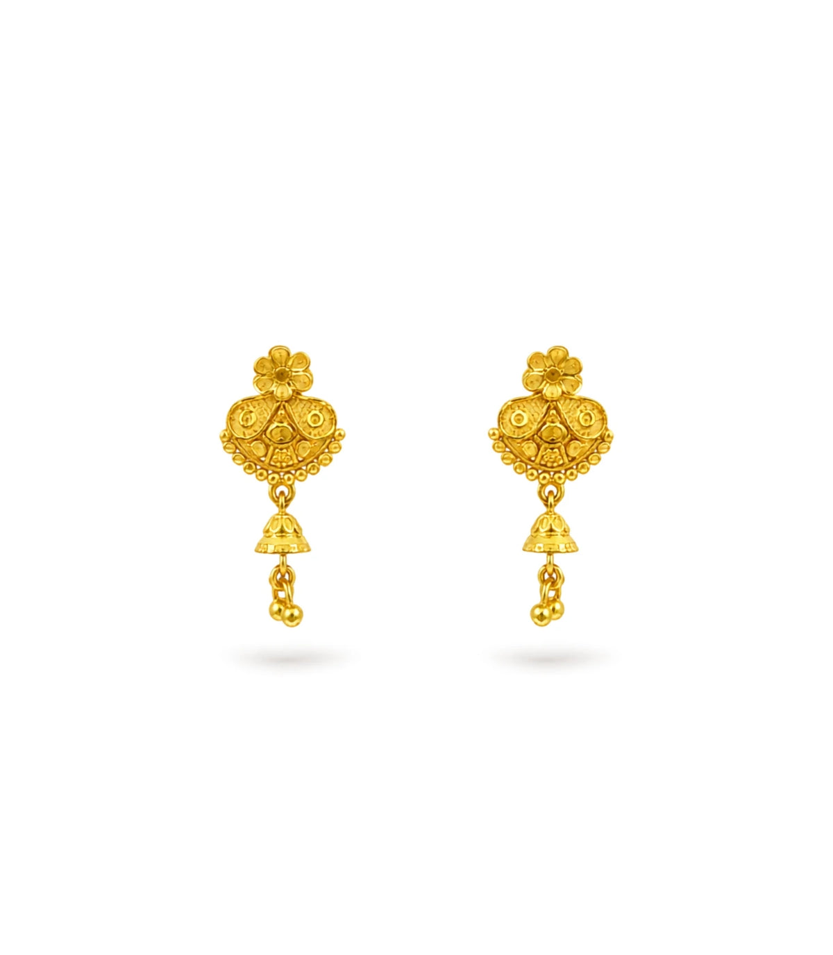 Gold Plated Charming Drop Earrings
