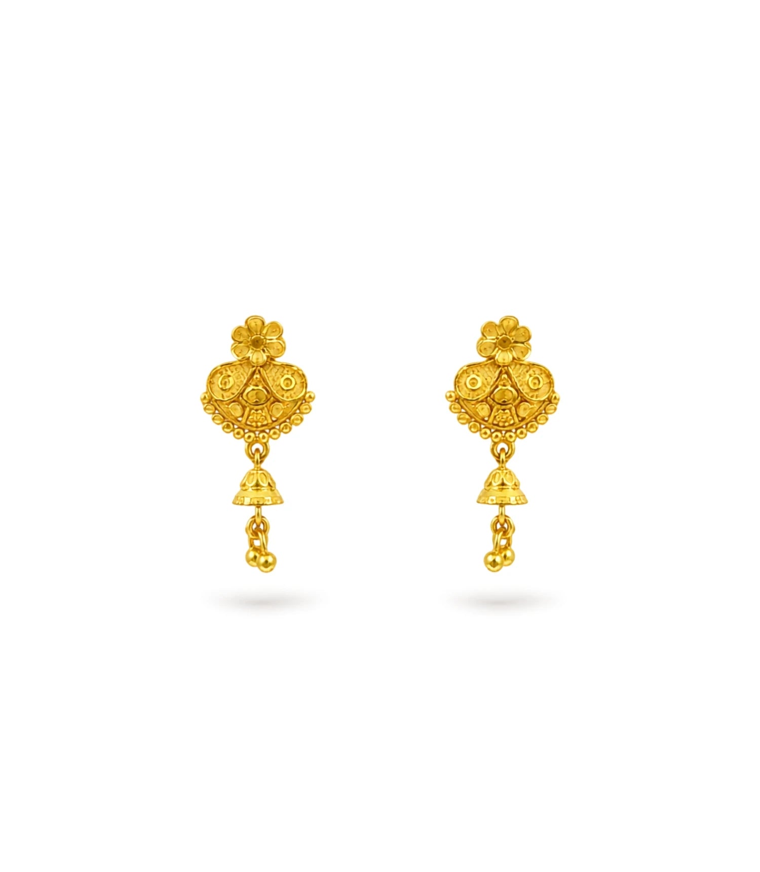 Gold Plated Charming Drop Earrings