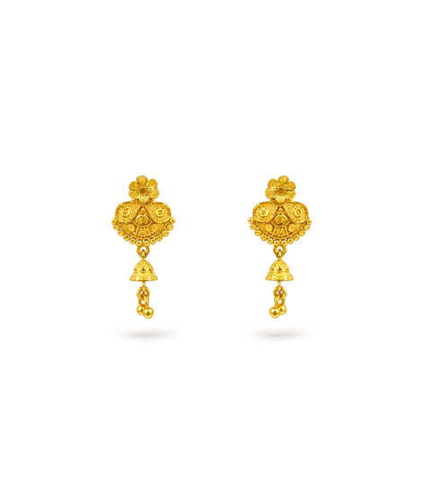 Gold Plated Charming Drop Earrings