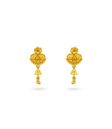 Gold Plated Charming Drop Earrings