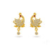 Gold Plated Floral AD Drop Earrings