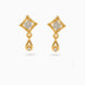 Gold Plated Crystal AD Drop Earrings