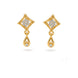 Gold Plated Crystal AD Drop Earrings