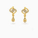 Gold Plated Diamond-Look AD Drop Earrings